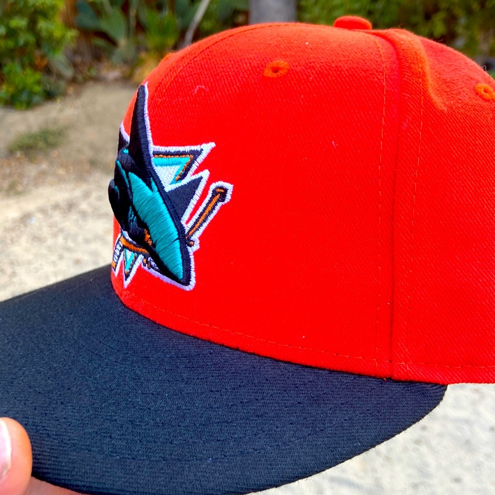 New era sharks fitted cap